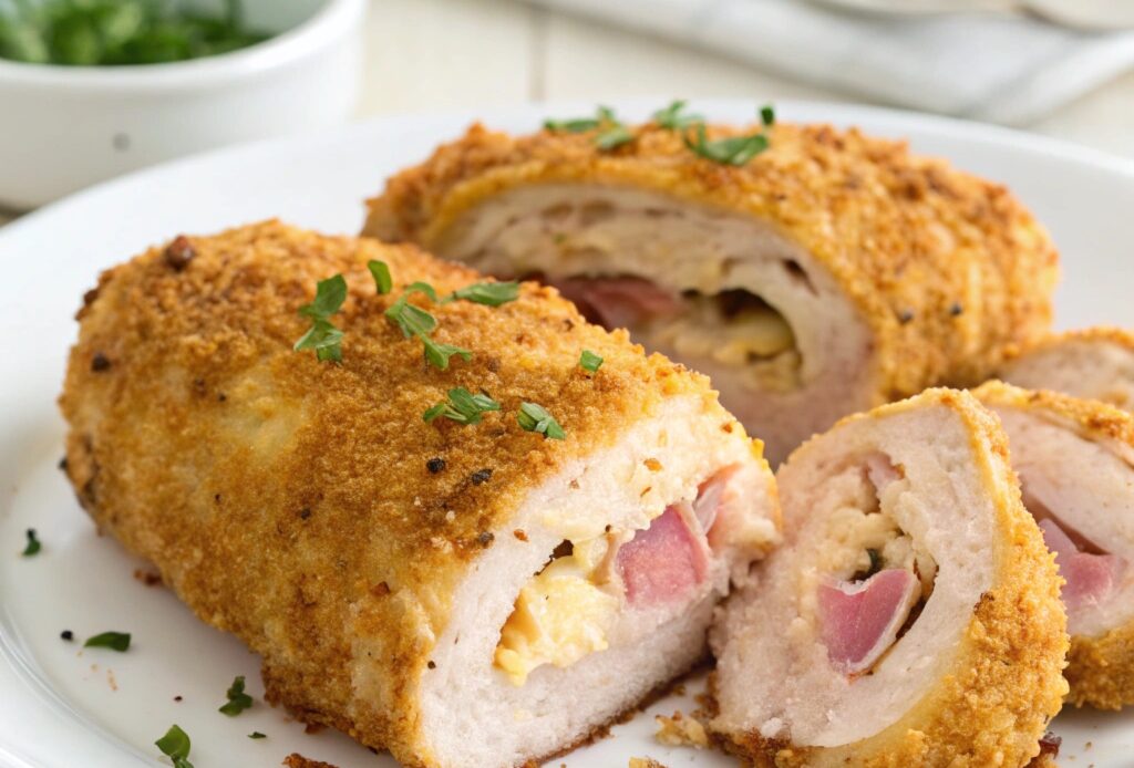 Air Fryer Chicken Cordon Bleu