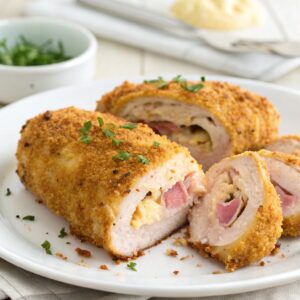 Air Fryer Chicken Cordon Bleu