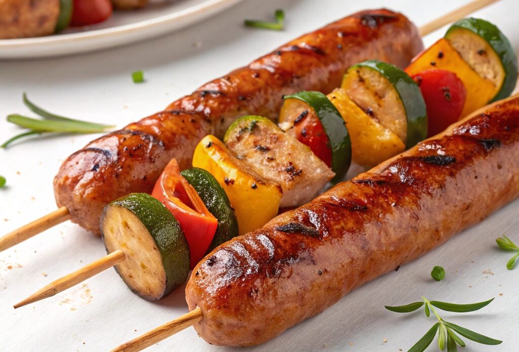 Air Fryer Sausage Skewers