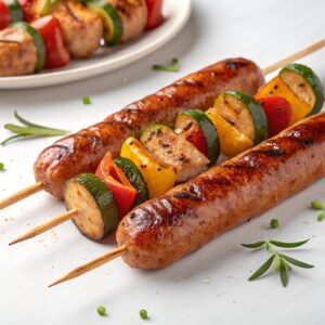 Air Fryer Sausage Skewers