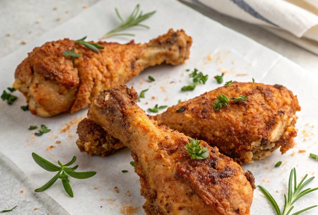 Air Fryer Chicken Legs (Mayo and Mustard)