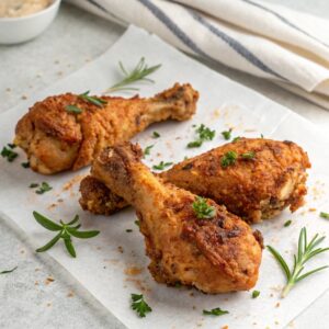 Air Fryer Chicken Legs (Mayo and Mustard)