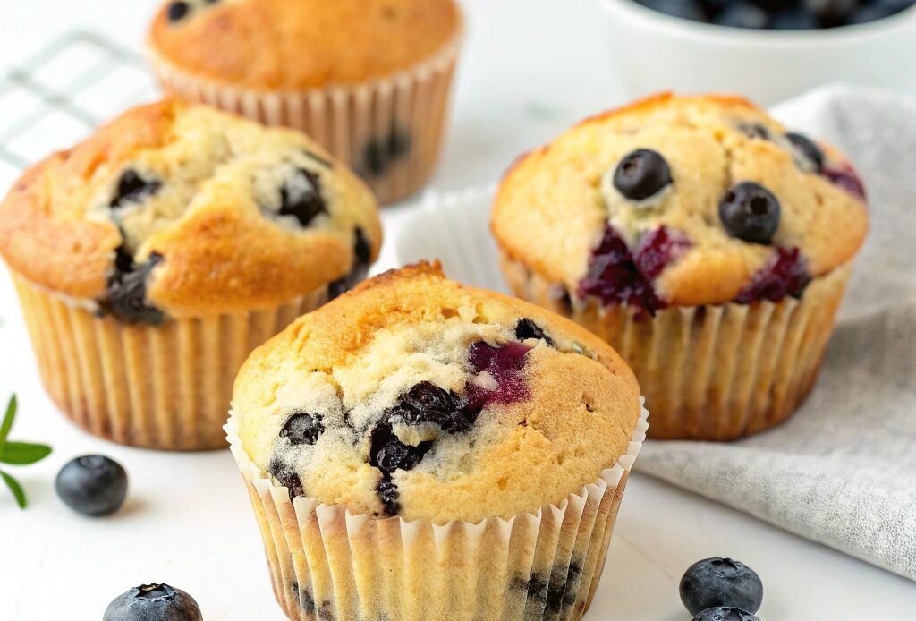 Air Fryer Blueberry Muffins