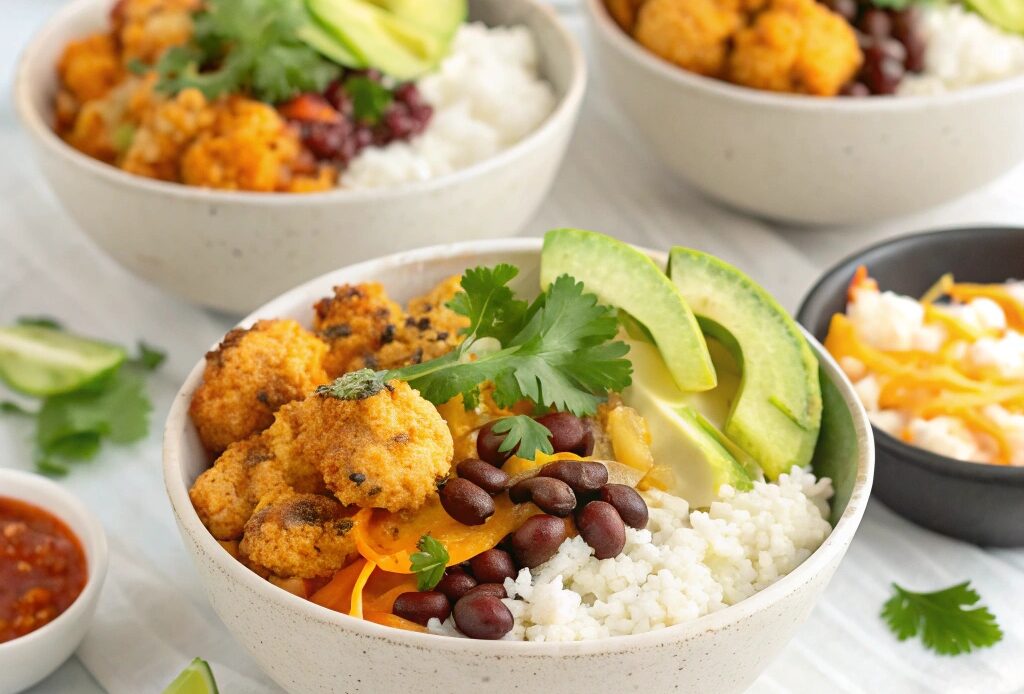 Cauliflower Air Fryer Taco Bowls