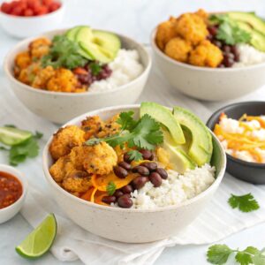 Cauliflower Air Fryer Taco Bowls