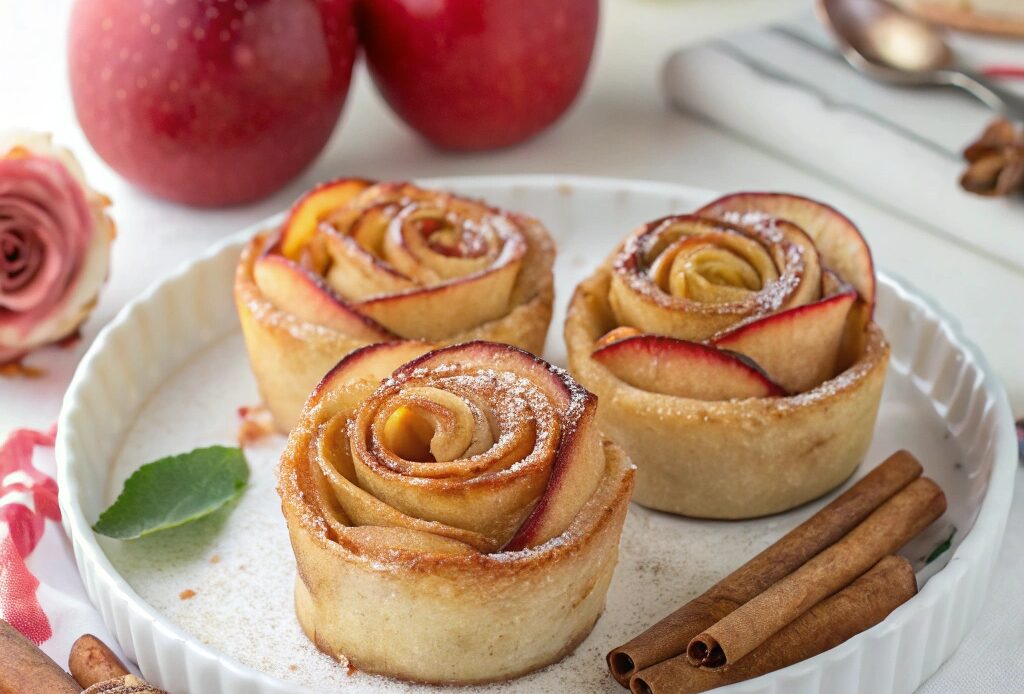 Cinnamon Air Fryer Apple Roses