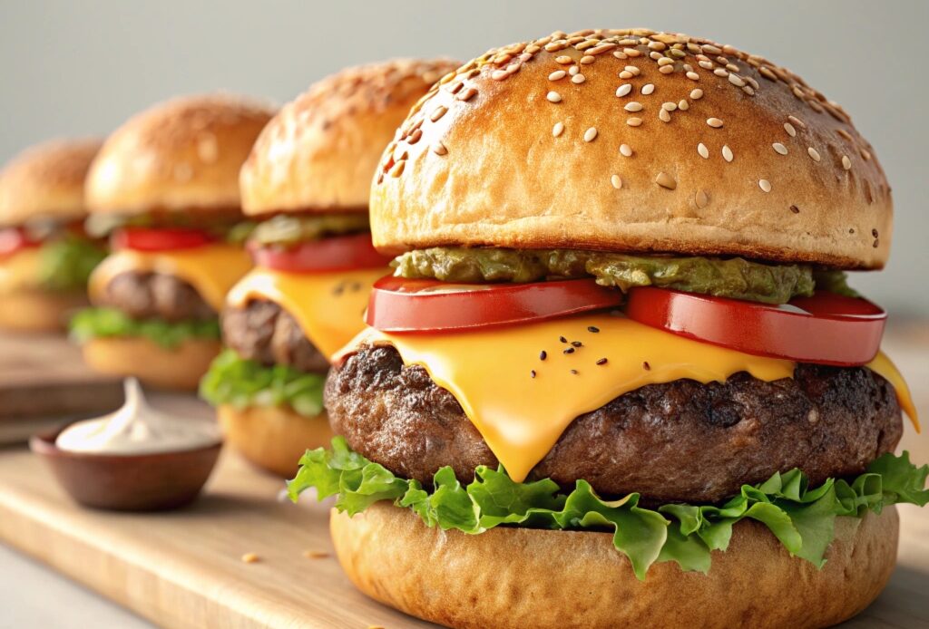 Air Fryer Hamburgers