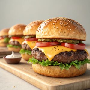 Air Fryer Hamburgers