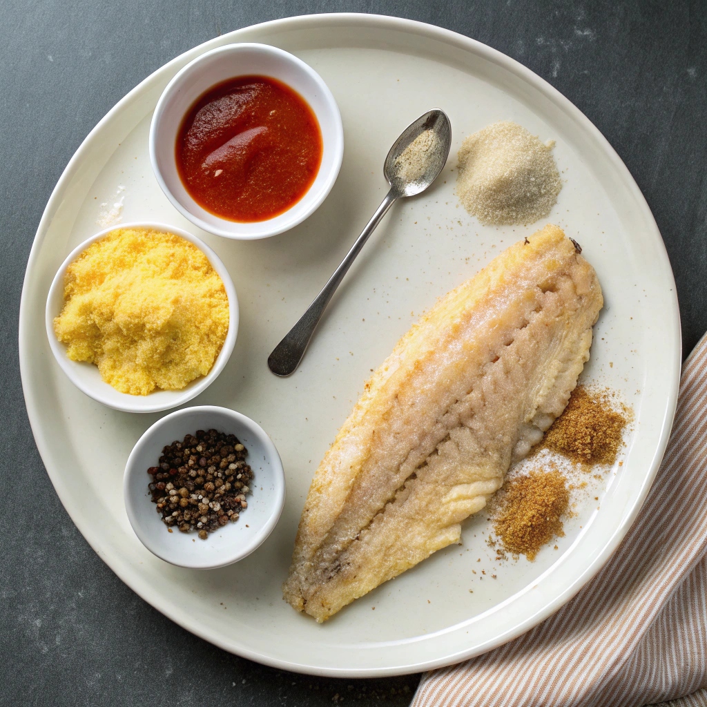 Ingredient List for Crispy Air Fryer Catfish