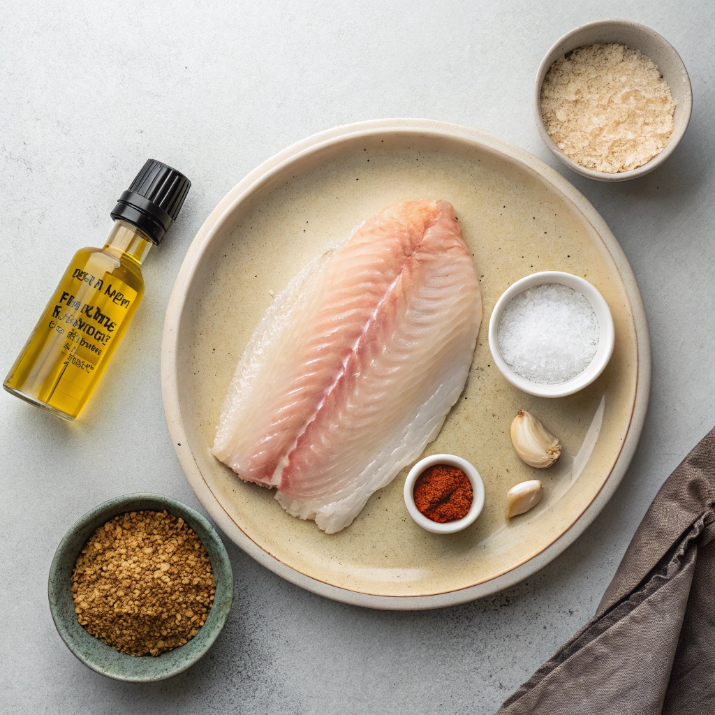 Ingredients for Crispy Air Fryer Tilapia