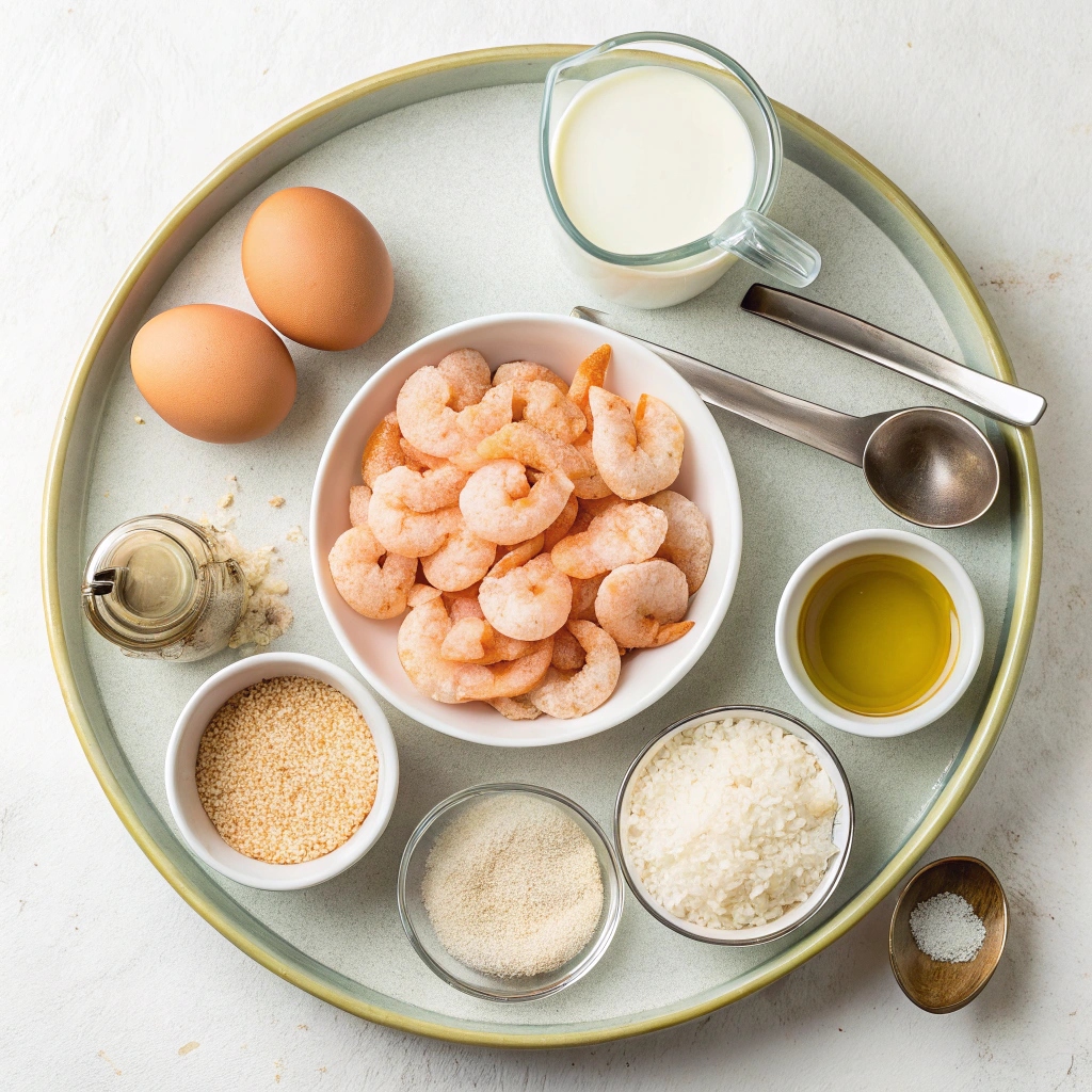 Ingredients for Crispy Air-Fried Shrimp