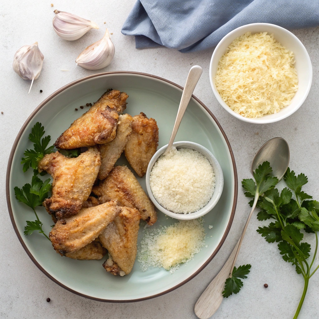 Crispy Parmesan Wing Ingredients