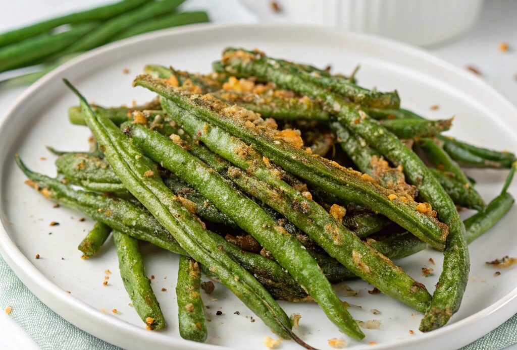 Air Fryer Green Beans (from a can)