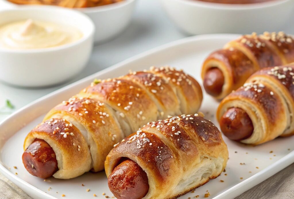 Air Fryer Pretzel Dogs