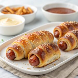 Air Fryer Pretzel Dogs