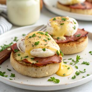 Air Fryer Eggs Benedict