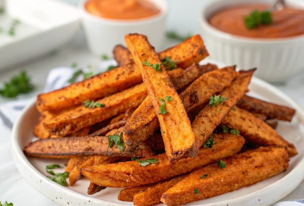 Frozen Sweet Potato Fries in Air Fryer