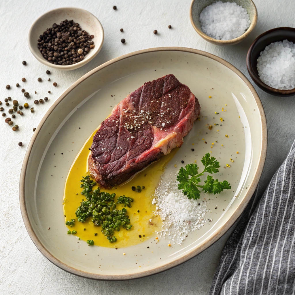 Ingredients for Air Fryer Frozen Steak