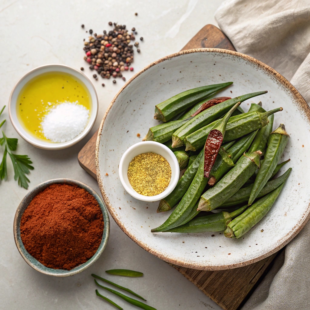 Ingredients for Air-Fried Okra