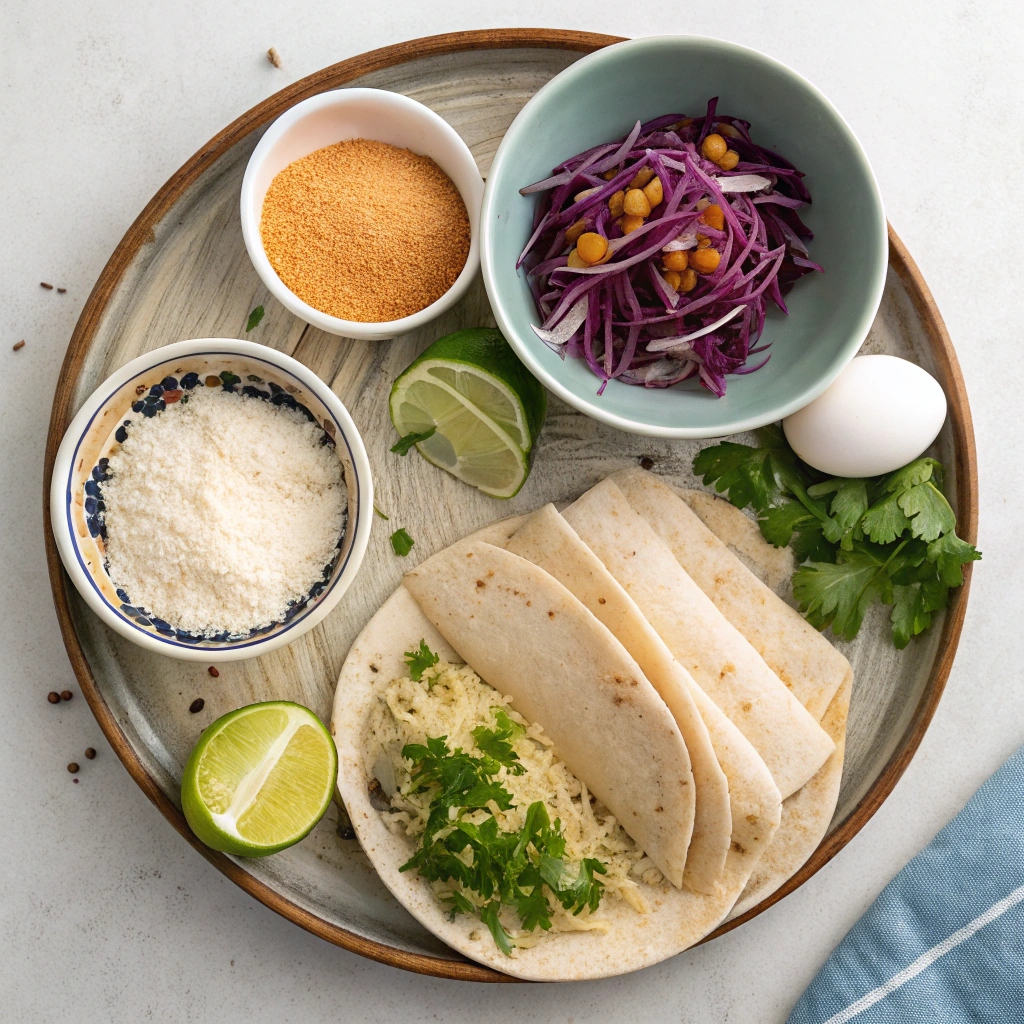 Fresh Air Fryer Fish Tacos - Ingredients