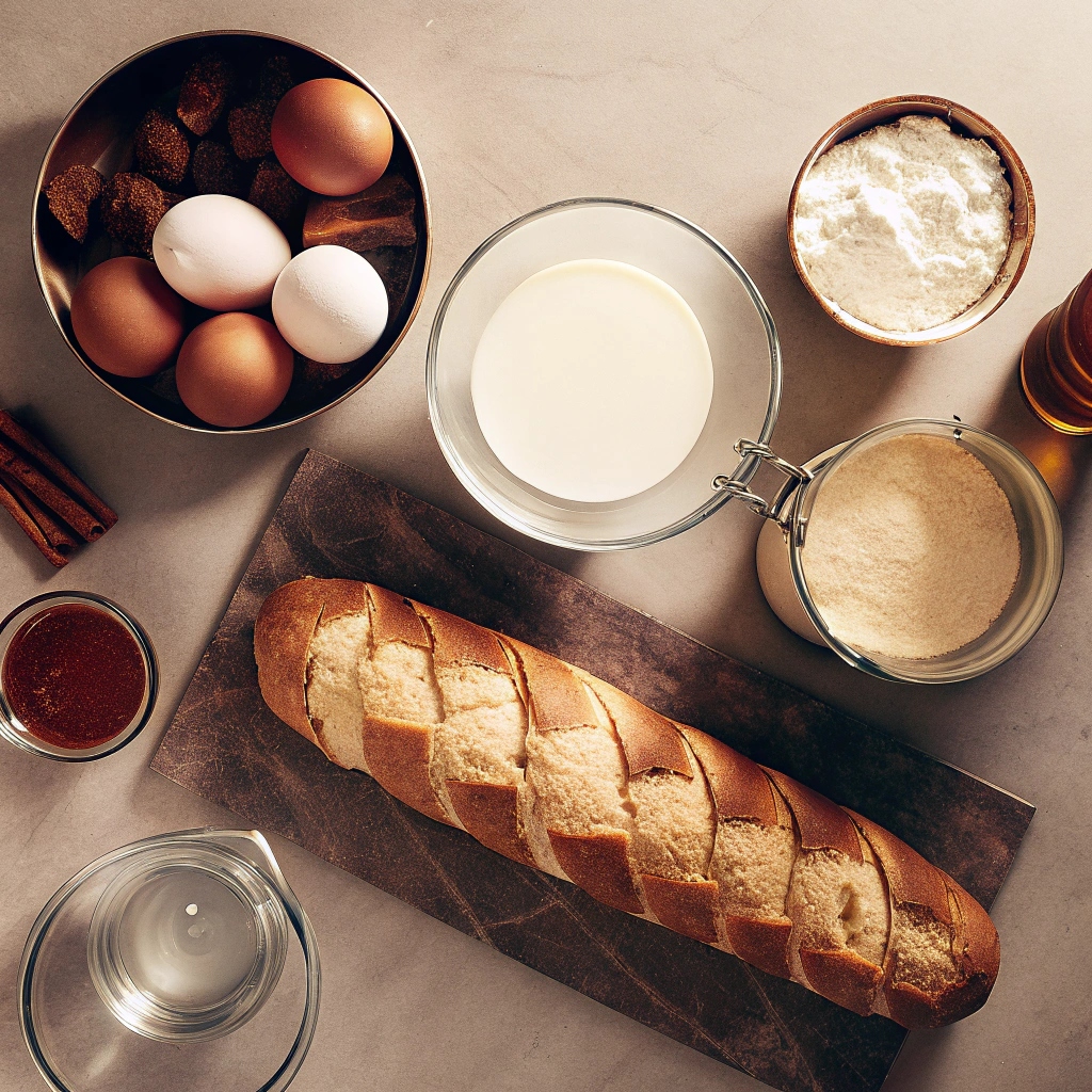 Ingredients for Air Fryer French Toast