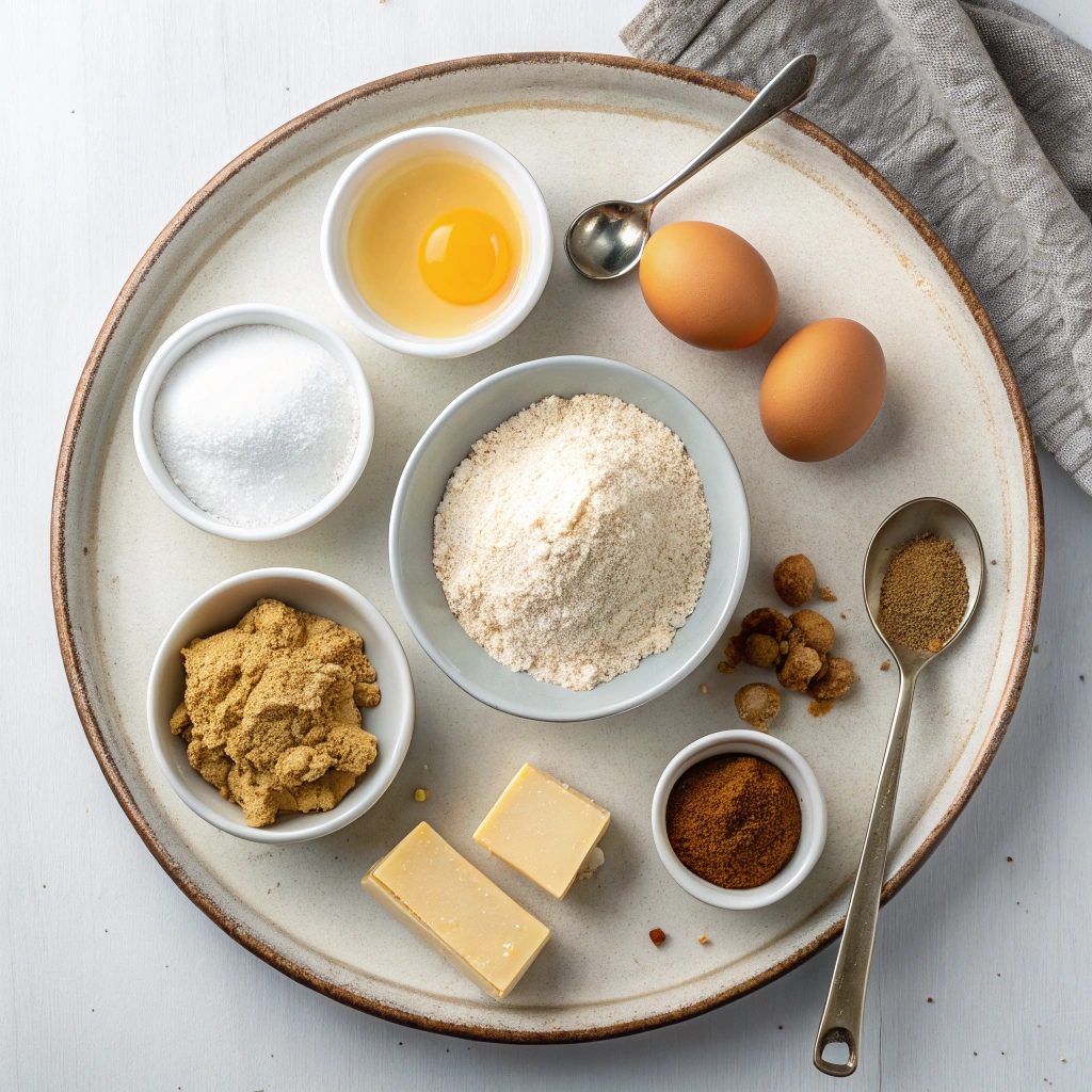 Ingredients for Air Fryer Peanut Butter Cookies