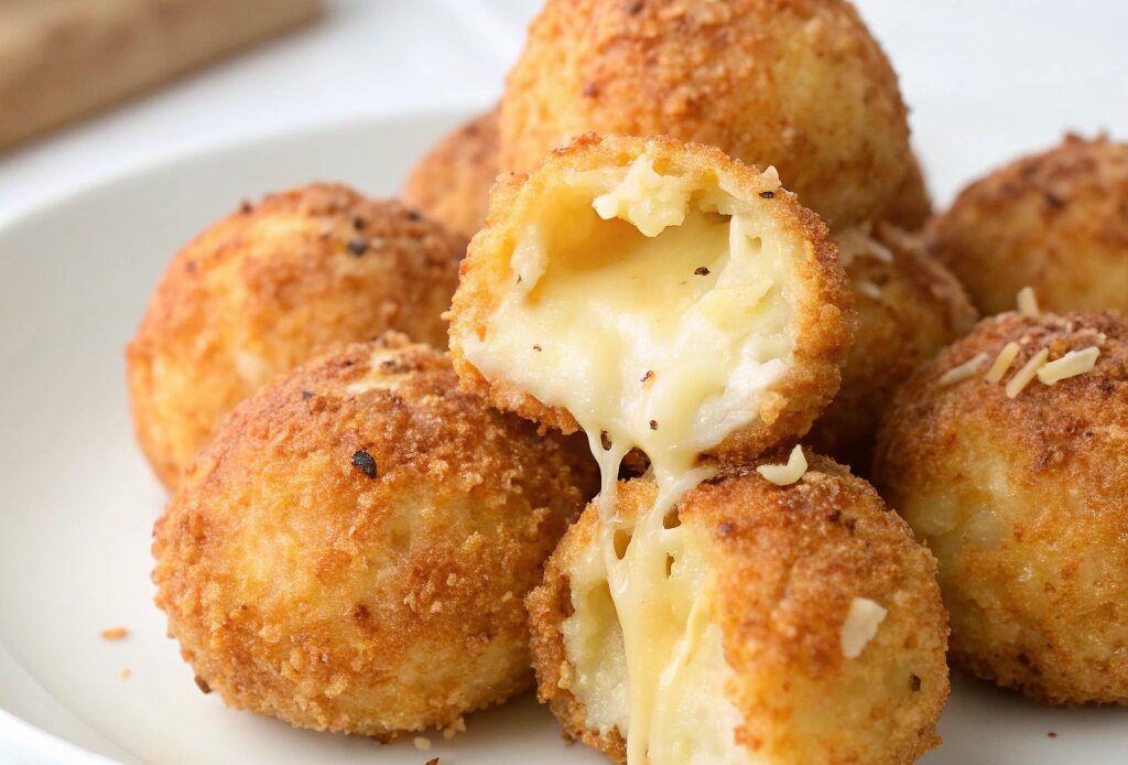 Crispy Air Fryer Cheesy Potato Balls