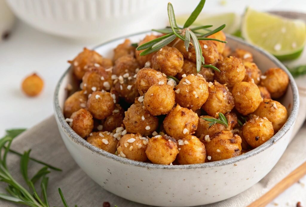 Air Fryer Chickpeas (Garlic & Rosemary)