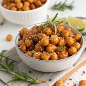 Air Fryer Chickpeas (Garlic & Rosemary)