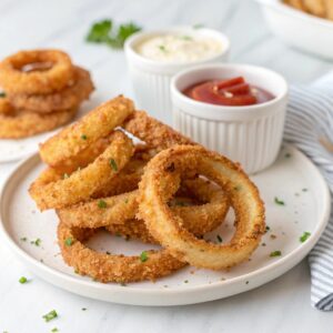 Ingredients For Crispy Air-Fried Onion Rings