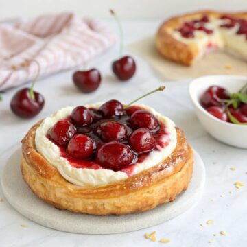 Air Fryer Cherry & Cream Cheese Danish