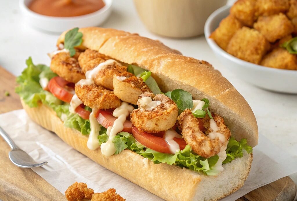 Air Fryer Shrimp Po Boys Recipe