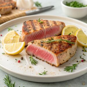 Air Fryer Tuna Steaks