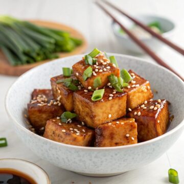 Sticky Ginger Tofu