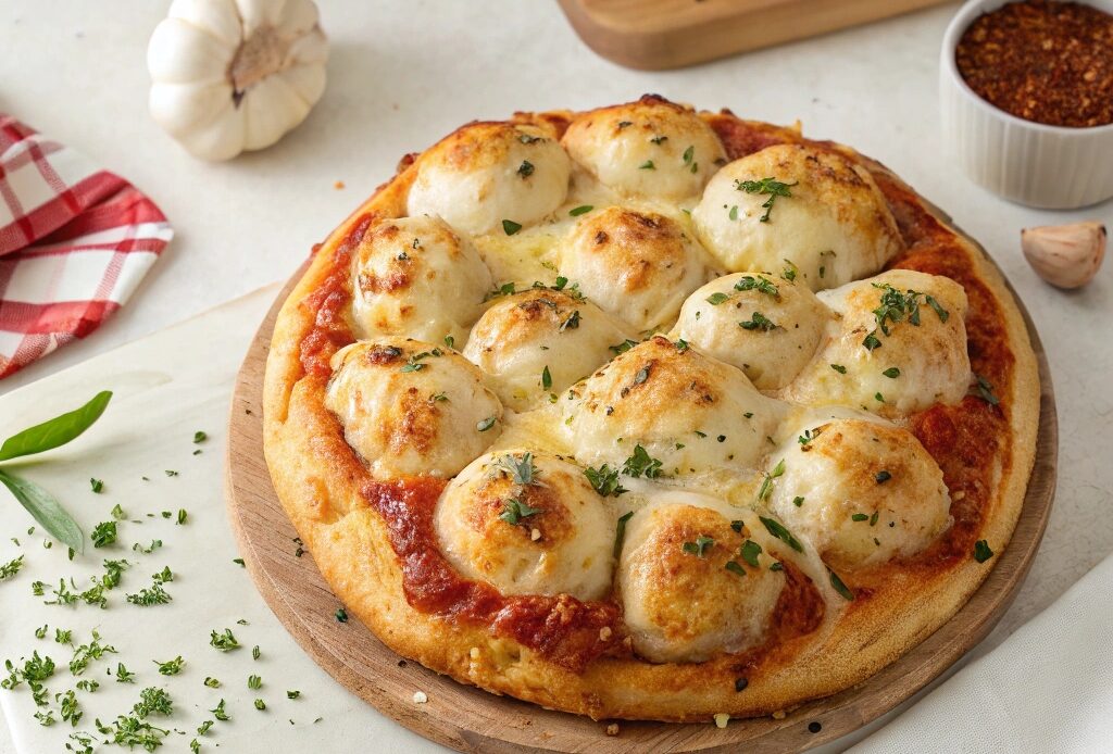 Air Fryer Garlic Knot Pizza