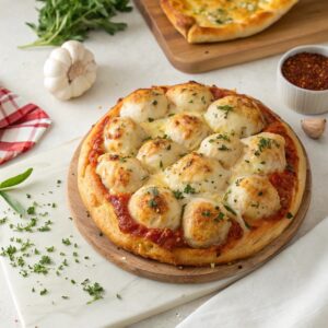 Air Fryer Garlic Knot Pizza