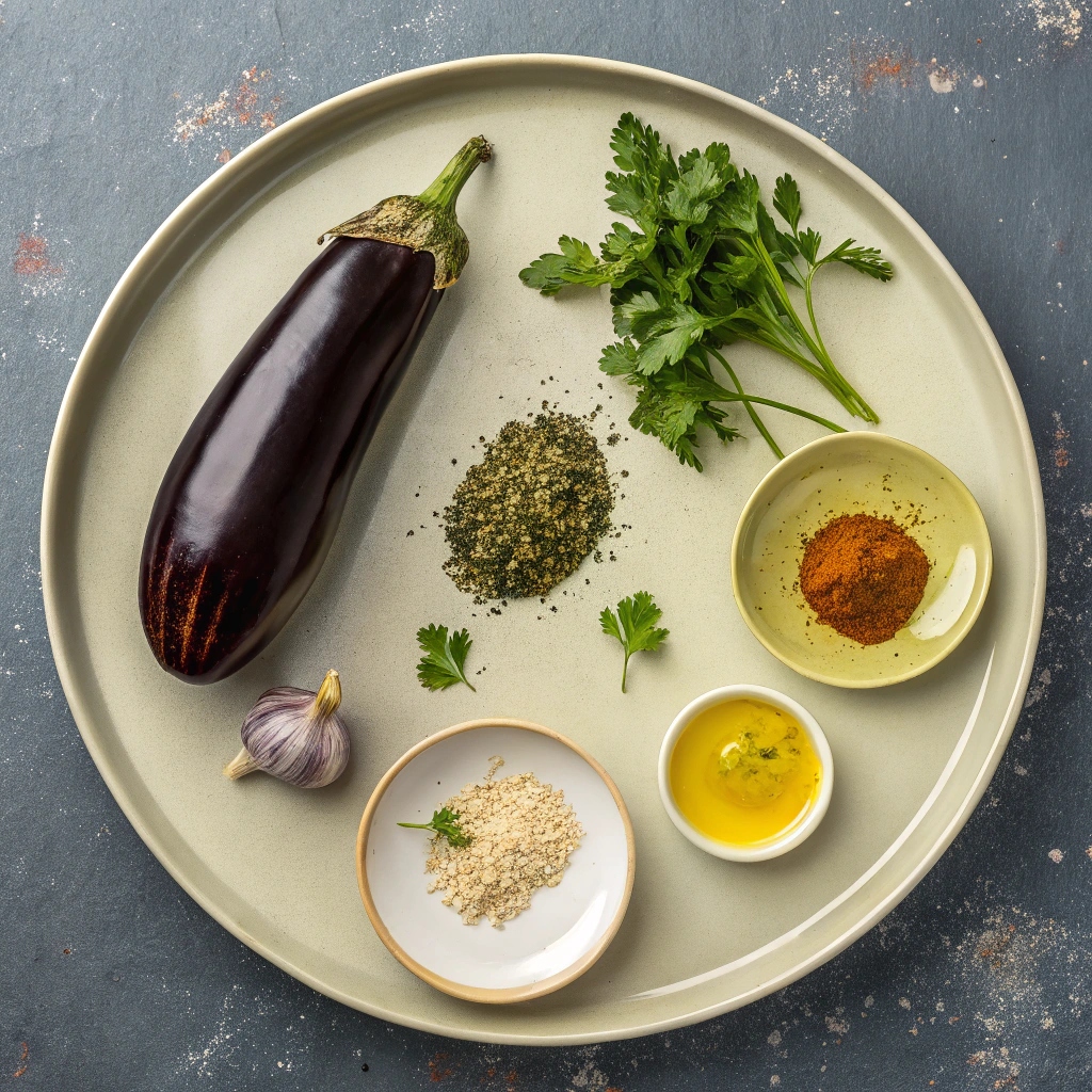 Ingredients for Air Fryer Eggplant