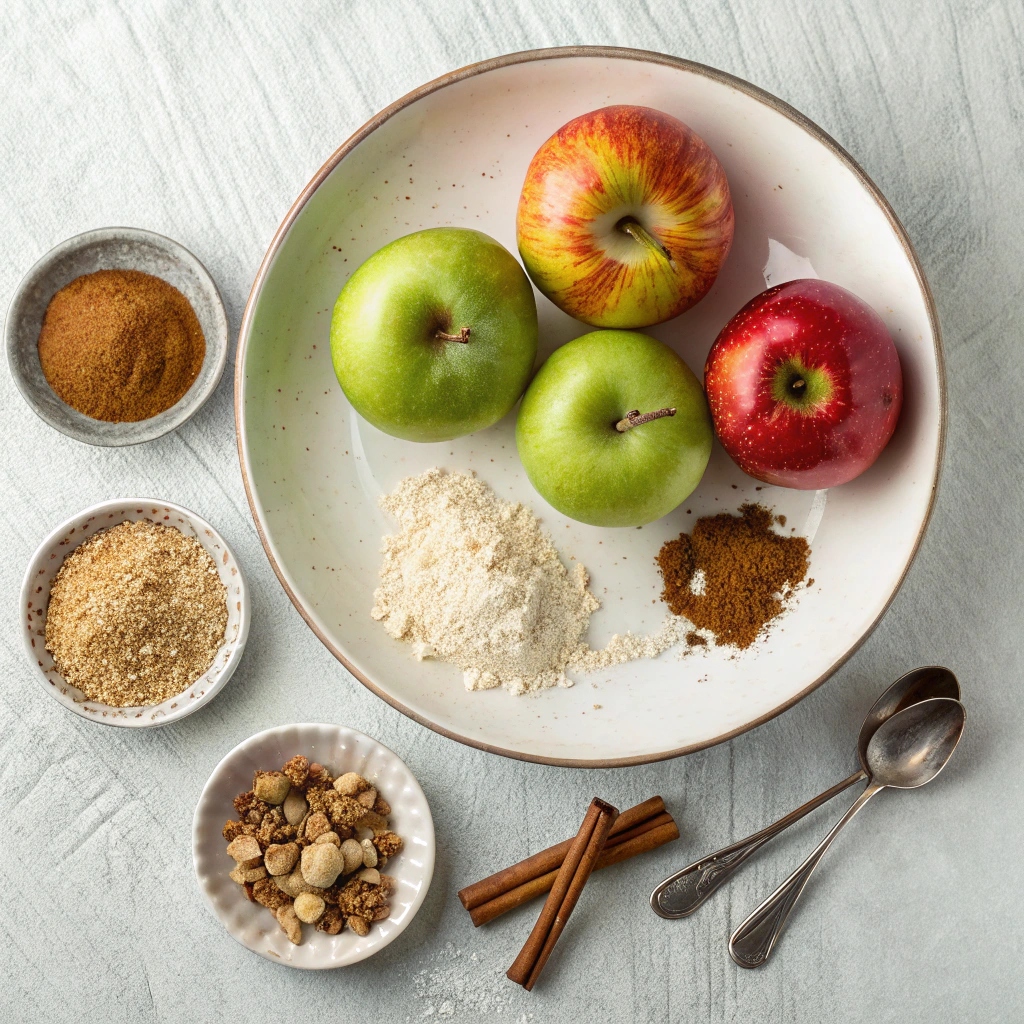 Fresh Air Fryer Apple Crisp Ingredients