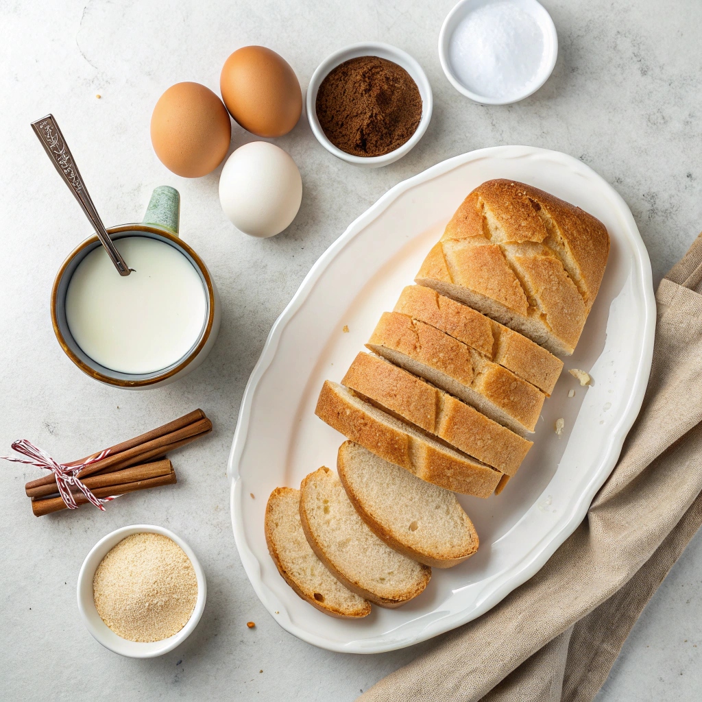 Ingredients for Air Fryer French Toast