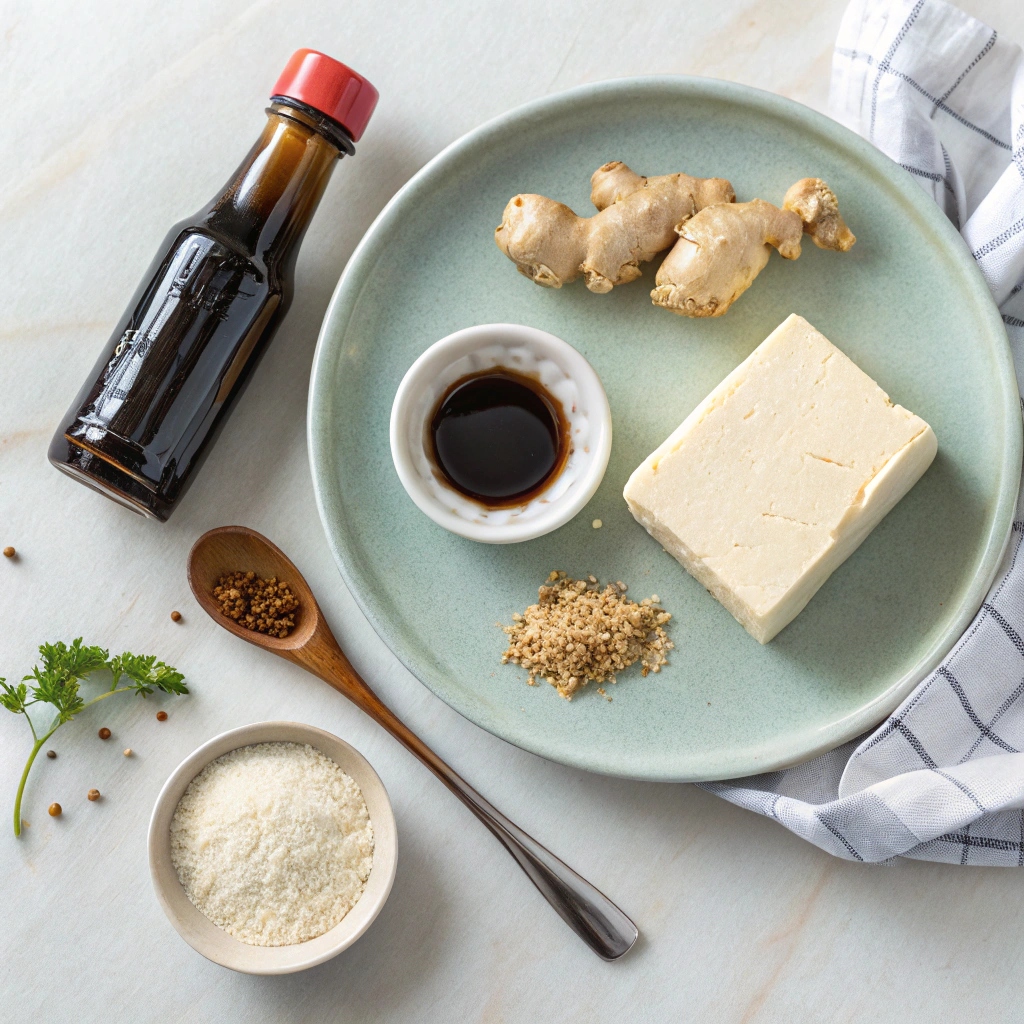 Ingredients for Air Fryer Tofu Poke Bowls