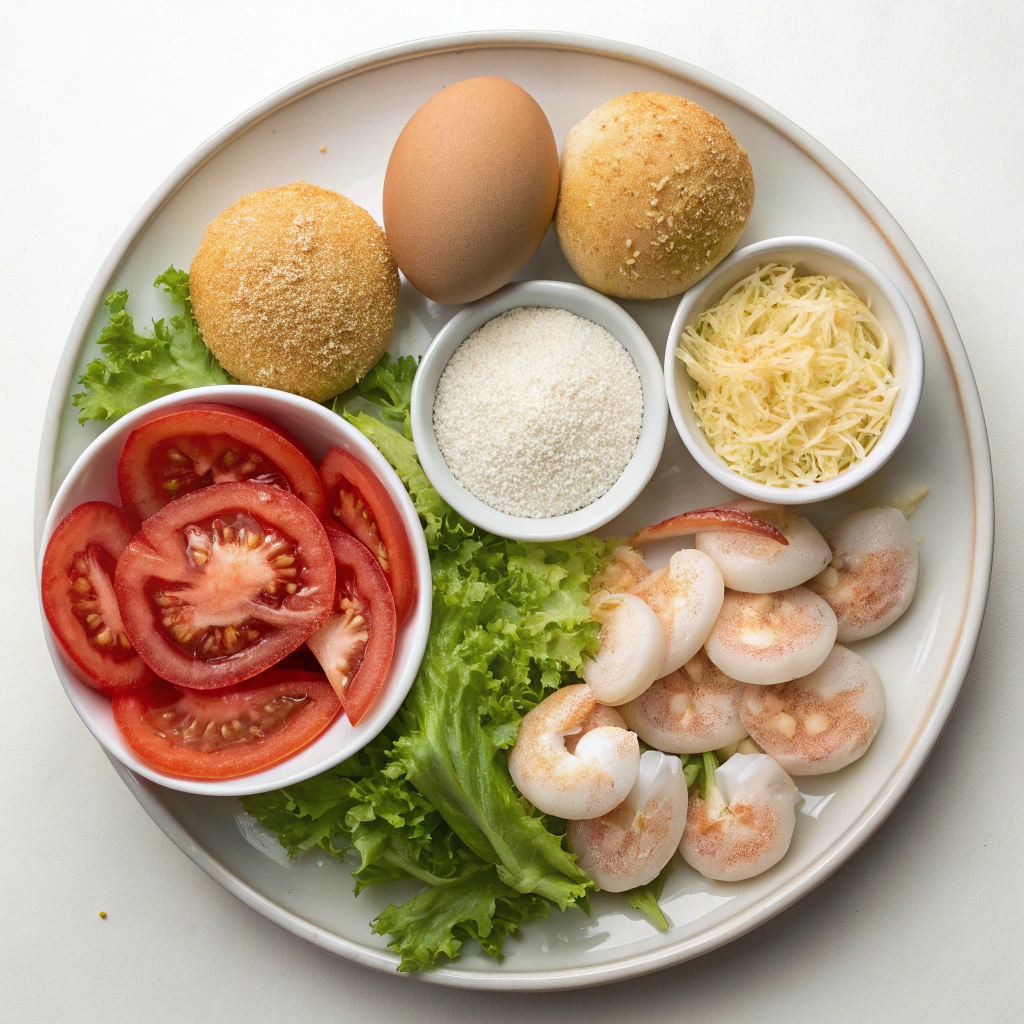 Ingredients for Crispy Shrimp Po Boys