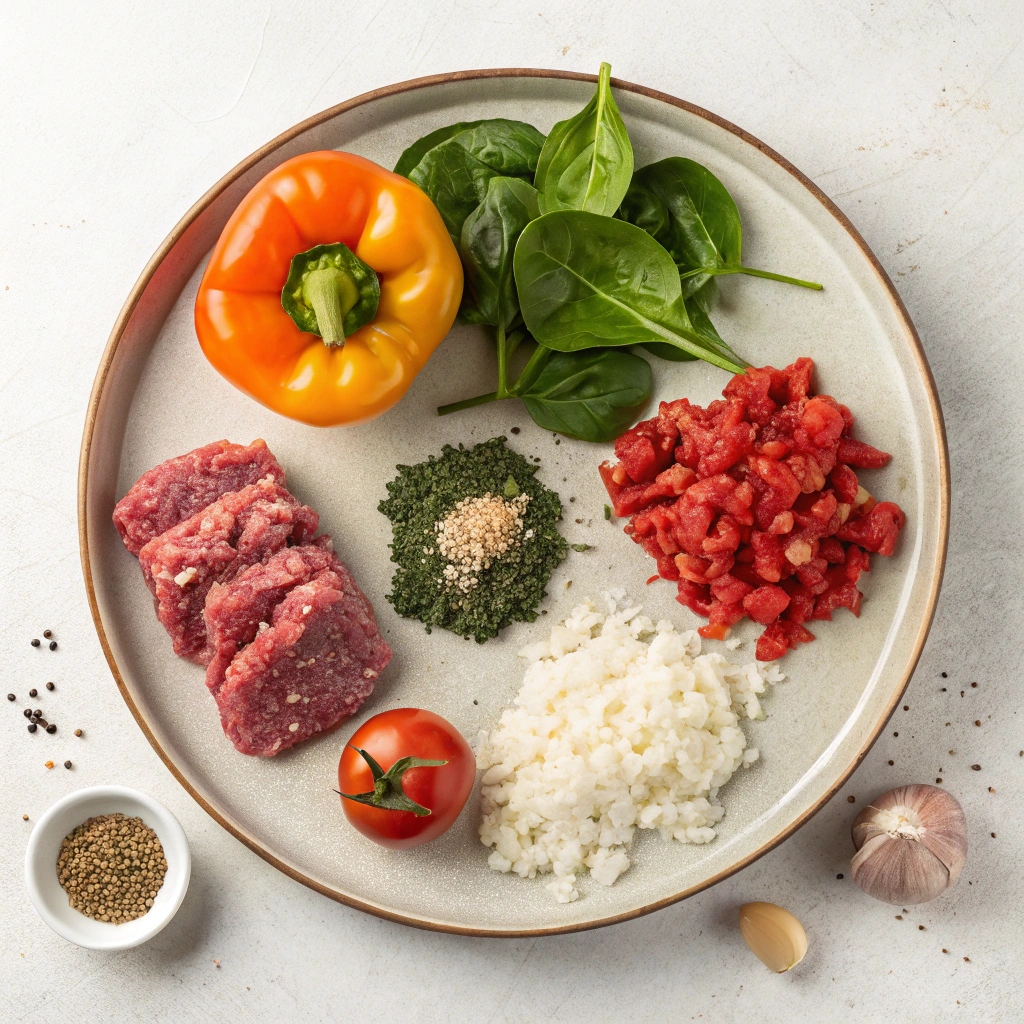 Ingredients for Air Fryer Stuffed Peppers