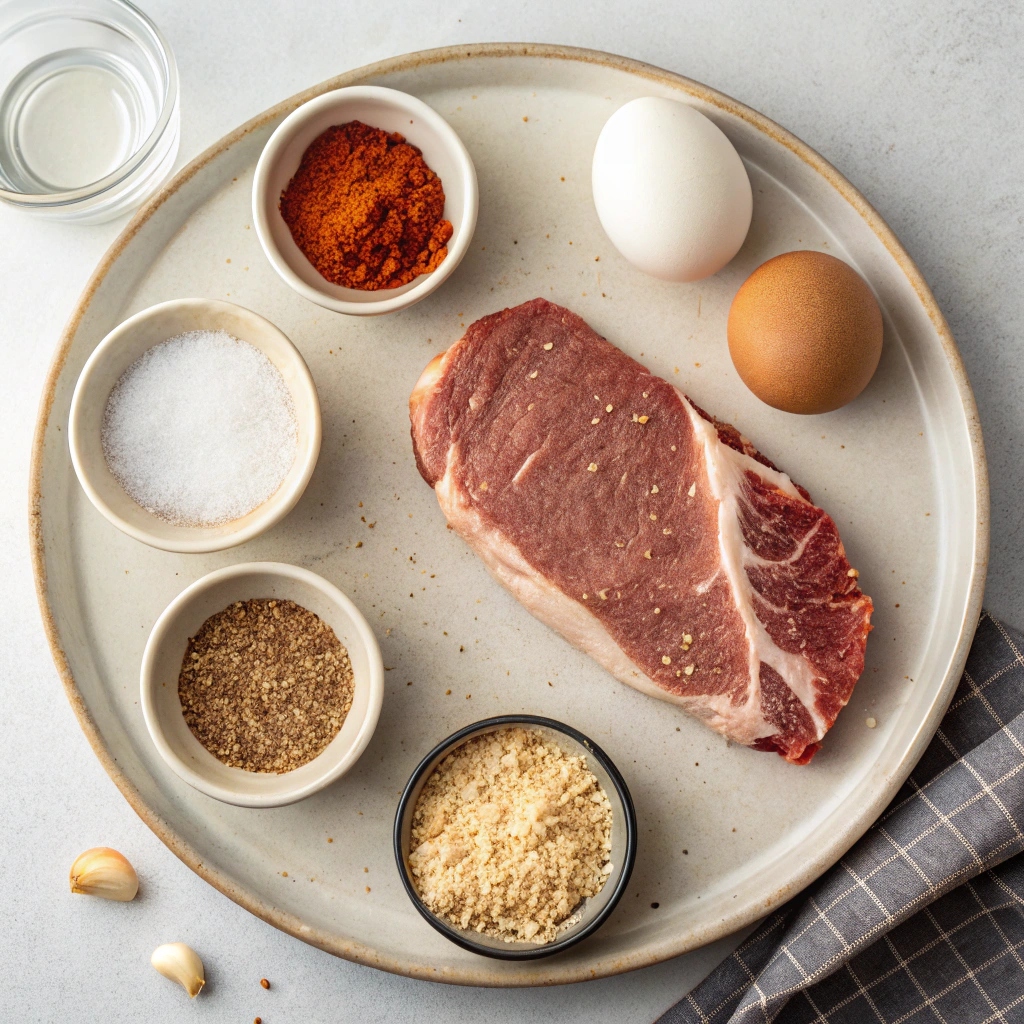 Ingredients for Crispy Air Fryer Pork Chops