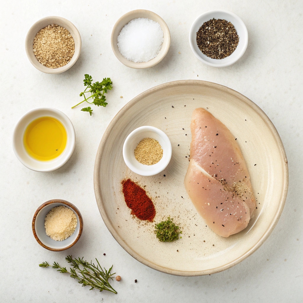 Ingredients for Air Fryer Chicken Breast