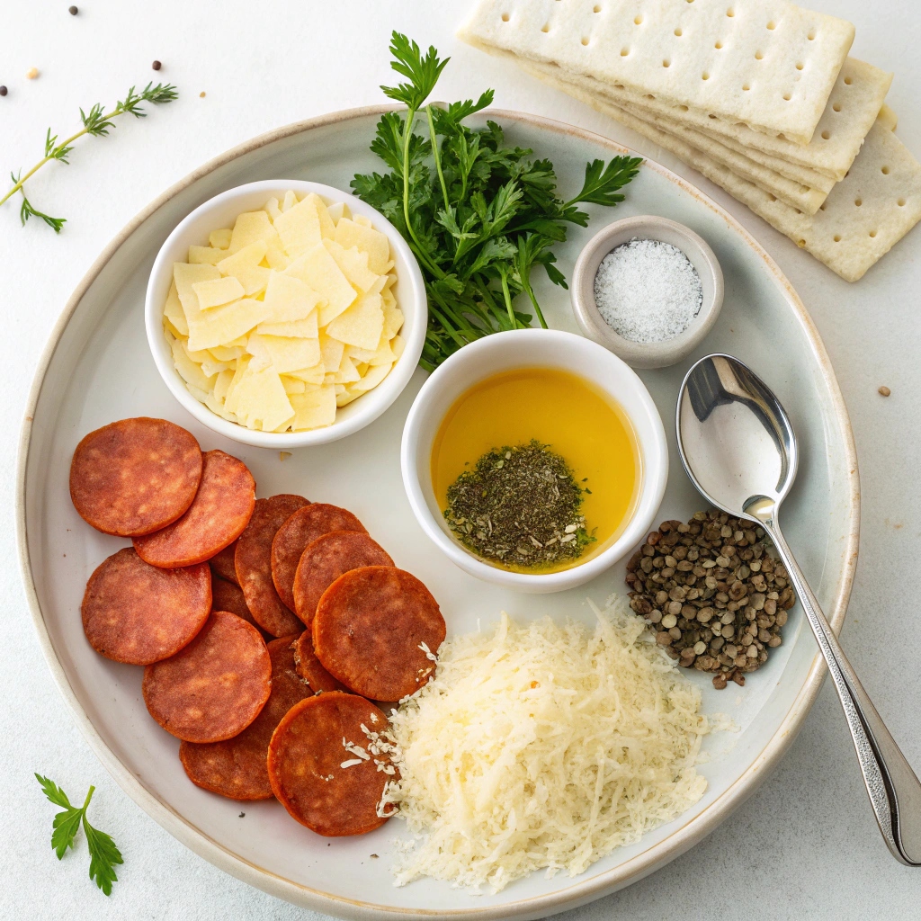 Ingredients for Air Fryer Garlic Knot Pizza