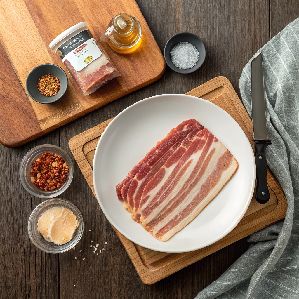 Ingredients for Air Fryer Bacon