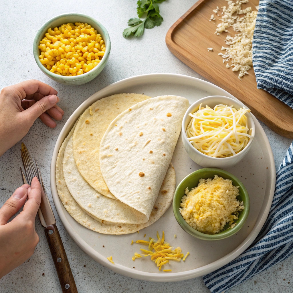 Ingredients For Air Fryer Quesadilla