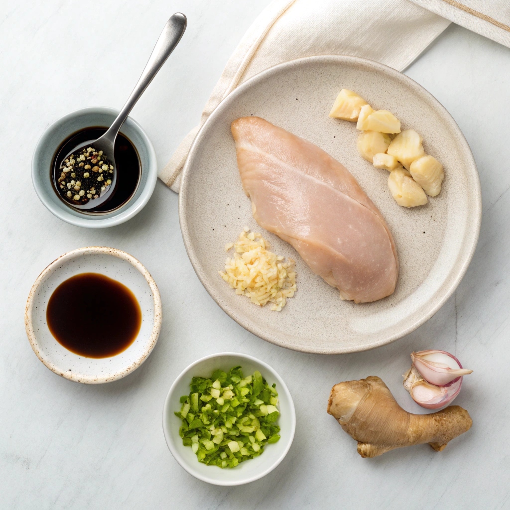 Ingredients For Air Fryer Sticky Ginger Chicken