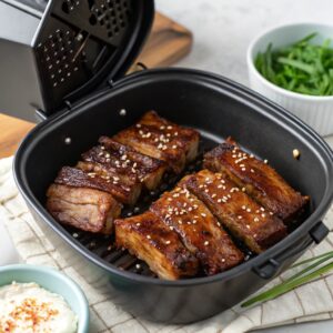 Korean-style short ribs in the air fryer