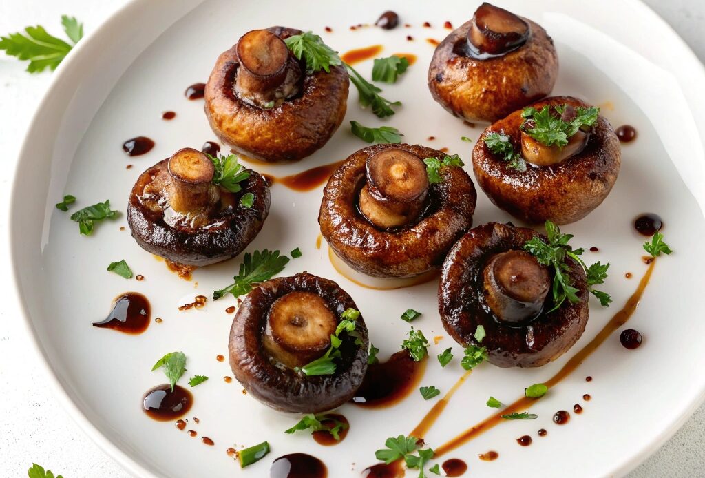 Balsamic Air Fryer Mushrooms